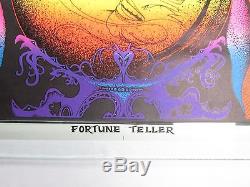 Vintage Psychedelic Blacklight Poster FORTUNE TELLER Gypsy Woman Bunnell 1971 #2