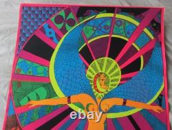 Vintage Psychedelic Blacklight Poster HALLELUJAH 1970 by Eduardo Arderi TRIPPY