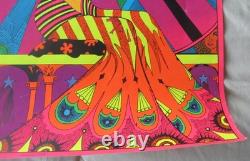 Vintage Psychedelic Blacklight Poster HALLELUJAH 1970 by Eduardo Arderi TRIPPY
