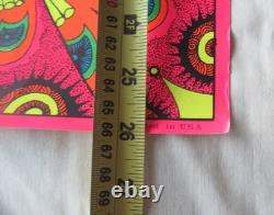 Vintage Psychedelic Blacklight Poster HALLELUJAH 1970 by Eduardo Arderi TRIPPY