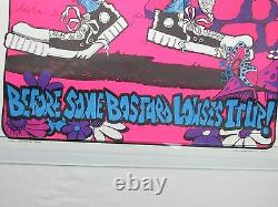 Vintage Psychedelic Blacklight Poster HAVE A NICE DAY FUNNY POSTER 1973 RARE