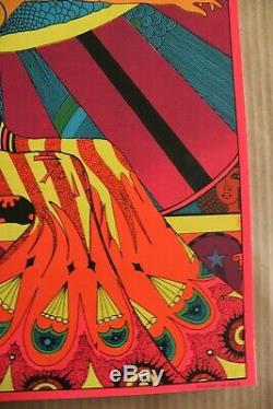 Vintage Psychedelic Blacklight Poster Hallelujah