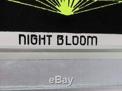 Vintage Psychedelic Blacklight Poster NIGHT BLOOM PP-406 Velvet Flower COOL RARE