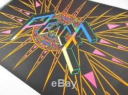Vintage Psychedelic Blacklight Poster PEACE by Tom Korpalski Arcturus Coma NOS