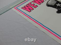 Vintage Psychedelic Blacklight Poster Uncle Sam Clean Up Your Room VERY COOL NOS