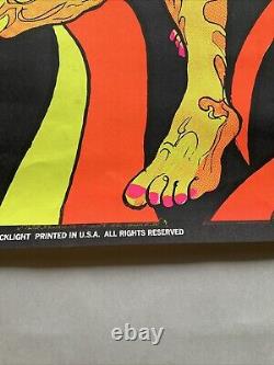 Vintage RARE Sun King 1971 Blacklight Poster Wespac, Inc S. F. CA #W325 27x25