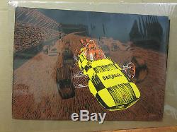 Vintage Race Car Bardahl Racing black light Poster 1970's 3280 Condition NICE