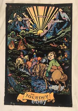 Vintage Rare Hobbit Blacklight Poster The Journey Begins Western Graphics Corp