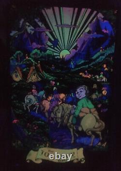 Vintage Rare Hobbit Blacklight Poster The Journey Begins Western Graphics Corp