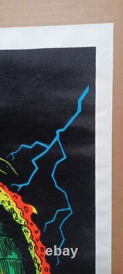 Vintage Rare King Cobra Blacklight Poster, Scorpio Posters, Inc. Snake