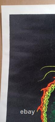 Vintage Rare King Cobra Blacklight Poster, Scorpio Posters, Inc. Snake