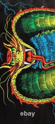 Vintage Rare King Cobra Blacklight Poster, Scorpio Posters, Inc. Snake