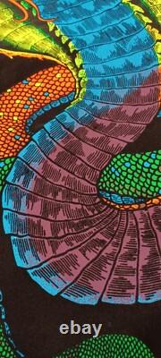 Vintage Rare King Cobra Blacklight Poster, Scorpio Posters, Inc. Snake