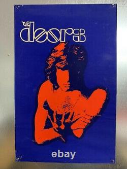 Vintage Rare The Doors blacklight poster Jim Morrison, LA Woman, Psychedelic