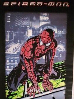 Vintage SPIDER-MAN? 2002 Black Light Spider-Man Movie? Poster #823 RARE