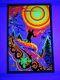 Vintage Sunrise Skier Psychedelic Blacklight Poster Russell Aa Sales Snow Skiing