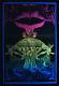 Vintage Satty Full Moon In Aries Blacklight Poster Psychedelic Original Mint Nos