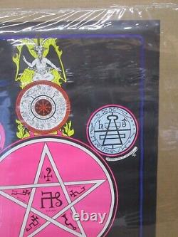 Vintage Season of the Witch black light worship 1972 poster 17945