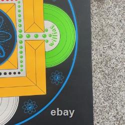 Vintage Space Buddha 1969 Black light Poster By HAD Posters