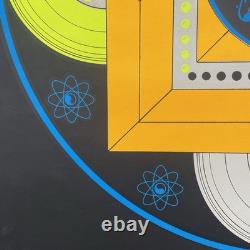 Vintage Space Buddha 1969 Black light Poster By HAD Posters