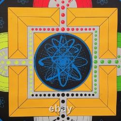 Vintage Space Buddha 1969 Black light Poster By HAD Posters