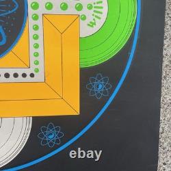 Vintage Space Buddha 1969 Black light Poster By HAD Posters