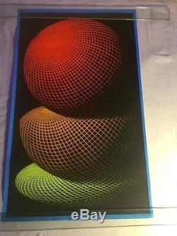 Vintage Spheres Blacklight Poster 1968 M. C. Escher Casey Posters 19x31