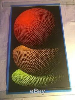 Vintage Spheres Blacklight Poster 1968 M. C. Escher Casey Posters 19x31