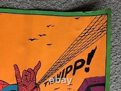 Vintage Spiderman Marvel Third Eye Black Light Poster 4016 Gil Kane Used Damage