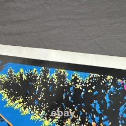 Vintage Sunrise Skier Black light Poster by AA Sales NOS 35x23 Snow Ski 1970s