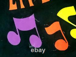 Vintage TAKE LIFE A LITTLE EASIER Blacklight Poster 1973 Burger Afro One Stop