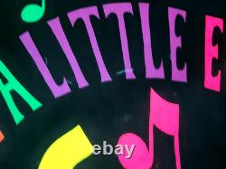 Vintage TAKE LIFE A LITTLE EASIER Blacklight Poster 1973 Burger Afro One Stop