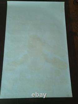 Vintage TAKE LIFE A LITTLE EASIER Blacklight Poster 1973 Burger Afro One Stop