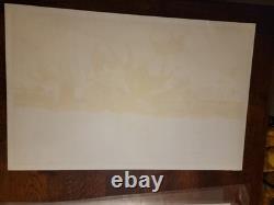 Vintage THE AMERICANS Poster Native Buffalo Houston Blacklight 60s 70s Buffalo