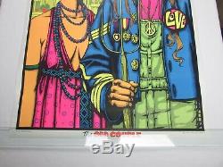 Vintage THE ODD COUPLE Blacklight Poster HIPPIE AMERICAN GOTHIC Head Shop NOS