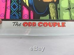 Vintage THE ODD COUPLE Blacklight Poster HIPPIE AMERICAN GOTHIC Head Shop NOS