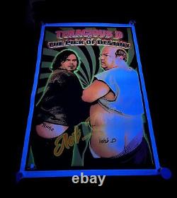 Vintage Tenacious D in The Pick of Destiny Flocked Blacklight 23x35 Poster USA
