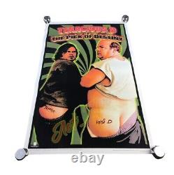 Vintage Tenacious D in The Pick of Destiny Flocked Blacklight 23x35 Poster USA