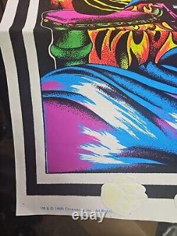 Vintage The Crow Brandon Lee #1682 Flocked Velvet Blacklight Poster 1995 Scorpio
