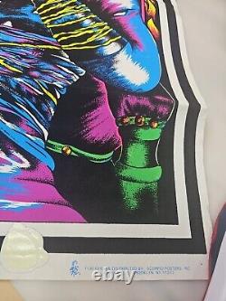 Vintage The Crow Brandon Lee #1682 Flocked Velvet Blacklight Poster 1995 Scorpio
