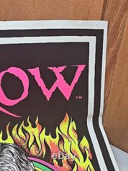 Vintage The Crow Brandon Lee #1682 Flocked Velvet Blacklight Poster 1995 Scorpio