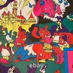 Vintage The Disneyland Memorial Orgy psychedelic poster made in the 1970s F/S