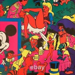 Vintage The Disneyland Memorial Orgy psychedelic poster made in the 1970s F/S