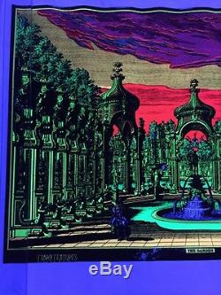 Vintage The Garden Blacklight Poster Funky Features Sausalito 19x27 Psychedelic