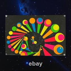 Vintage Third Eye NY Blacklight Poster Space Station #750 Walter Bomar 1968
