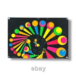 Vintage Third Eye NY Blacklight Poster Space Station #750 Walter Bomar 1968