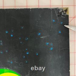 Vintage Third Eye NY Blacklight Poster Space Station #750 Walter Bomar 1968