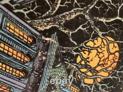 Vintage Treehouse Blacklight Poster 70s Western Graphics Eugene Oregon. Rare