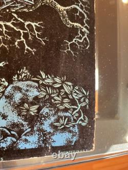 Vintage Treehouse Blacklight Poster 70s Western Graphics Eugene Oregon. Rare