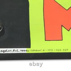 Vintage Trouble Man Poster Black Light Reactive Geo Stowe Jr 1973 One Stop 23x35